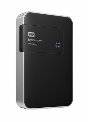 WDBLJT5000ABK-EESN Western Digital My Passport Wireless 500GB USB 3.0 Wi-Fi External Hard Drive (Black)