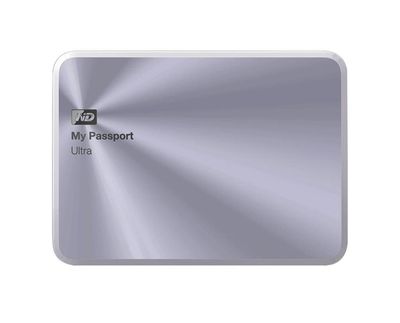 WDBTYH0010BSL-EESN Western Digital My Passport Ultra Metal 1TB USB 3.0 2.5-inch External Hard Drive (Silver)