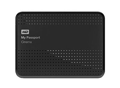 WDBZKS0010BBK-NESN Western Digital My Passport Cinema 1TB USB 3.0 External Hard Drive (Black)