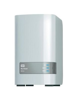 WDBZVM0120JWT-NESN Western Digital My Cloud Mirror 2-bays 12TB (2 x 6TB) HDD Gigabit Ethernet Personal Cloud Storage NAS System (White)