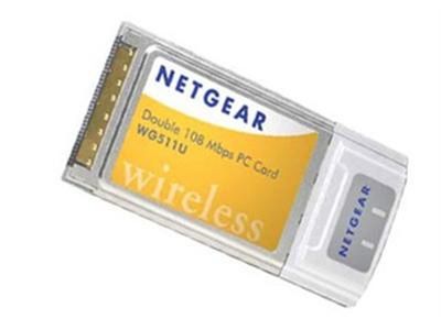 WG511U Netgear WG511U Double 108 Mbps Wireless PC Card CardBus 108Mbps