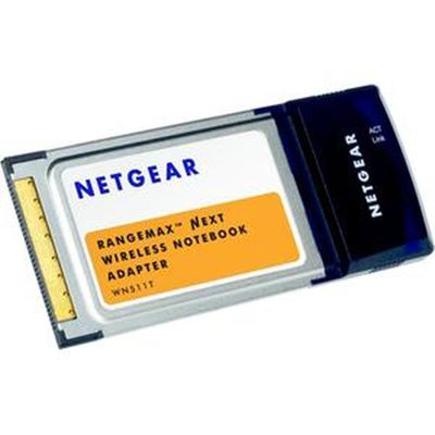 WN511T NetGear RangeMax NEXT PCMCIA 802.11b/g Wireless Notebook Adapter