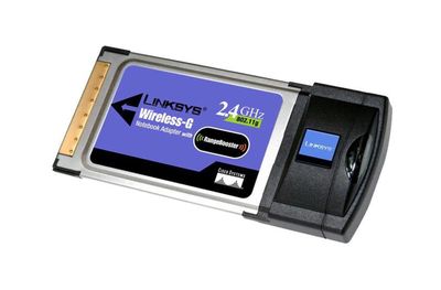 WPC54G Linksys Wireless-G 54Mbps PCMCIA Notebook Adapter