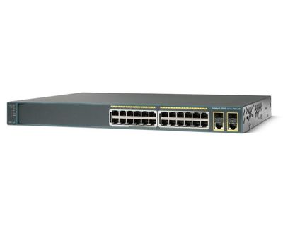 WS-C2960-24PC-L Cisco Catalyst 2960-24PC-L 24-Ports RJ-45 100Mbps 10Base-T/100Base-TX Fast Ethernet Rack-mountable PoE Managed Switch with 2x 1000Base-T and 2x SFP (mini-GBIC) Ports