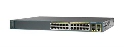WS-C2960-24PC-L-D4 Cisco Catalyst 2960-24PC-L 24-Ports RJ-45 100Mbps 10Base-T/100Base-TX Fast Ethernet Rack-mountable PoE Managed Switch with 2x 1000Base-T and 2x SFP (mini-GBIC) Ports