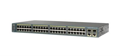 WS-C2960-48TC-S-B2 Cisco Catalyst 2960 Series 48-Ports 10Base-T Rj-45 Manageable Layer2 Rack-mountable Swith with 2x Gigabit Ethernet Uplink Ports and 2x Shared SFP Slots