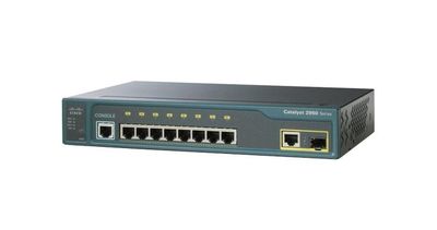 WS-C2960-8TC-L Cisco Catalyst 2960 8-Ports 10Base-T RJ-45 Manageable Layer2 Rack-mountable, Wall Mountable and Desktop Switch with 1x Shared SFP Slot
