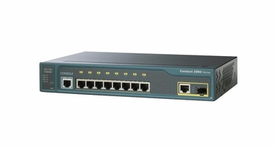WS-C2960-8TC-L-USE Cisco Catalyst 2960 8-Ports 10Base-T RJ-45 Manageable Layer2 Rack-mountable, Wall Mountable and Desktop Switch with 1x Shared SFP Slot