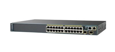 WS-C2960S-24TS-S-KIT Cisco Catalyst 24-Ports 10/100/1000Base-T RJ-45 Manageable Rack-mountable Stackable Ethernet Switch with 4x SFP LAN Base