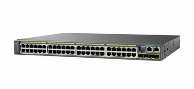 WS-C2960S-48FPS-L-RE Cisco Catalyst 2960s 48-Ports 10/100/1000Base-T RJ-45 PoE Manageable Layer2 Rack-mountable and Stackable Ethernet Switch with 4x SFP Ports and mini-GBIC Uplink Port