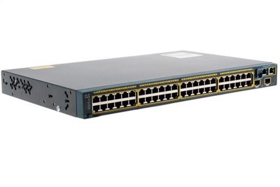 WS-C2960S-48TD-L Cisco Catalyst 2960S-48TD-L 48-Ports 10/100/1000 RJ-45 PoE Manageable Layer2 Rack-mountable 1U and Stackable Gigabit Switch with 2x 10 Gigabit SFP+ Ports