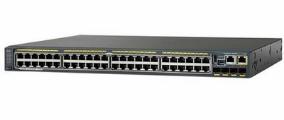 WS-C2960S-F48LPS-L Cisco Catalyst 2960-SF 48-Ports 10/100 RJ-45 PoE+ Manageable Rack-mountable Fast Ethernet Switch with 4x SFP GE Uplink Ports