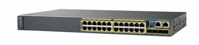 WS-C2960X-24PSQ-L Cisco Catalyst 2960 X Series 24-Ports 10/100/1000Base-T RJ-45 PoE Manageable Layer2 Rack-mountable 1U and Desktop Switch with 4x SFP+ Expansion Slots