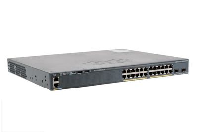 WS-C2960X-24TD-L-WS Cisco Catalyst 2960-X 24-Ports 10/100/1000Base-T RJ-45 Manageable Layer2 Rack-mountable 1U and Desktop Switch with 2x SFP+ Expansion Slots