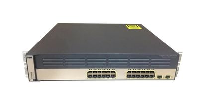 WSC3750G24WSS50-RF Cisco Catalyst 3750G-24WS-S50 Integrated Wireless LAN Controller 24 x 10/100/1000Base-T PoE 2 x SFP (mini-GBIC)
