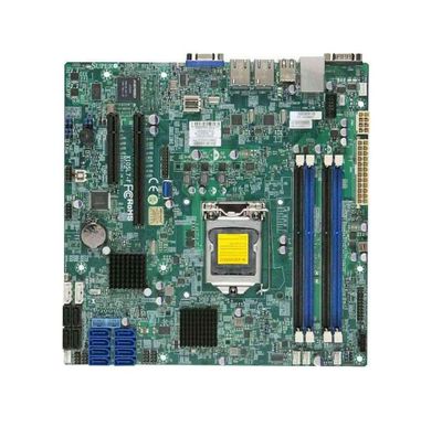 X10SL7-F SuperMicro Intel C222 Express PCH Xeon E3-1200 v3/ 4th Gen Core i3/ Pentium/ Celeron Processors Support Single socket H3 LGA-1150 micro-ATX Server Motherboard