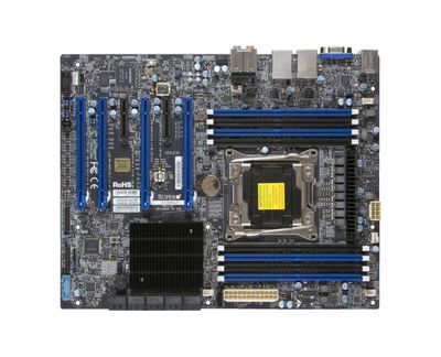 X10SRA-F SuperMicro Socket R3 LGA 2011 Xeon E5-1600 / E5-2600 v4 / v3 Intel C612 Chipset DDR4 8 x DIMM 10 x SATA 6Gbps ATX Server Motherboard