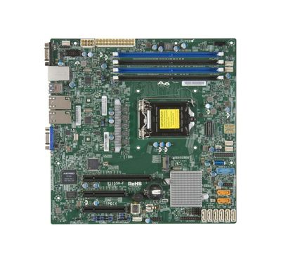 X11SSH-F SuperMicro Socket H4 LGA 1151 Intel C236 Chipset Xeon E3-1200 v5 / v6 Processors Support DDR4 4x DIMM 8x SATA 6.0Gb/s Micro-ATX Server Motherboard