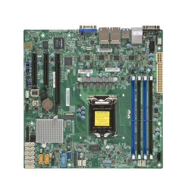 X11SSH-LN4F SuperMicro Socket H4 LGA 1151 Intel C236 Chipset Xeon E3-1200 v5 / v6 Processors Support DDR4 4x DIMM 8x SATA 6.0Gb/s Micro-ATX Server Motherboard
