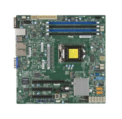 X11SSHFO SuperMicro Socket H4 LGA 1151 Xeon E3-1200 v5 / v6 Intel C236 Chipset DDR4 4 x DIMM 8 x SATA 6Gbps micro-ATX Server Motherboard