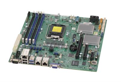 X11SSL-CF-O SuperMicro Socket H4 LGA 1151 Xeon E3-1200 v5 / v6 Intel C232 Chipset DDR4 4 x DIMM 6 x SATA 6Gbps 8 x SAS 12Gbps micro-ATX Server Motherboard