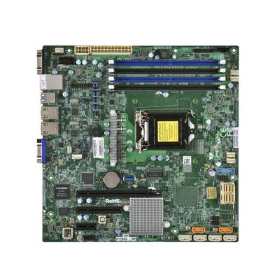 X11SSL-NF-O SuperMicro Socket H4 LGA 1151 Xeon E3-1200 v5 / v6 Intel C232 Chipset DDR4 4 x DIMM 6 x SATA 6Gbps micro-ATX Server Motherboard