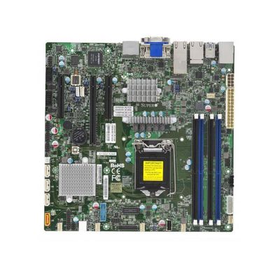X11SSZ-TLN4F-B SuperMicro X11SSZ-TLN4F Socket LGA 1151 Intel C236 Chipset Xeon E3-1200 v5/v6 Processors Support DDR4 4x DIMM 4x SATA3 6.0Gb/s Micro-ATX Server Motherboard
