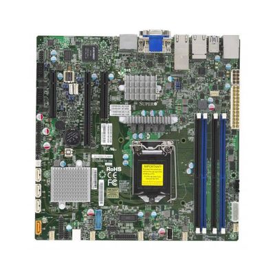 X11SSZ-TLN4F-O SuperMicro X11SSZ-TLN4F Socket LGA 1151 Intel C236 Chipset Xeon E3-1200 v5/v6 Processors Support DDR4 4x DIMM 4x SATA3 6.0Gb/s Micro-ATX Server Motherboard