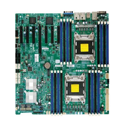 X9DRH-7TF SuperMicro Dual Socket LGA-2011 Intel C602 Chipset Xeon E5-2600/ E5-2600 v2 Series Processors Support DDR3 16x DIMM 8x SATA2 3.0Gb/s Extended-ATX Server Motherboard