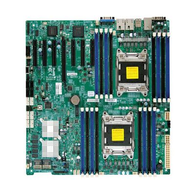 X9DRH-ITF SuperMicro Dual Socket LGA2011 Intel C602 Chipset Xeon E5-2600 Series Processors Support DDR3 16x DIMM 8x SATA2 3.0Gb/s Extended-ATX Server Motherboard