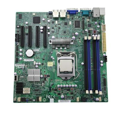 X9SCM SuperMicro Socket LGA1155 Intel C204 PCH Chipset micro-ATX Server Motherboard
