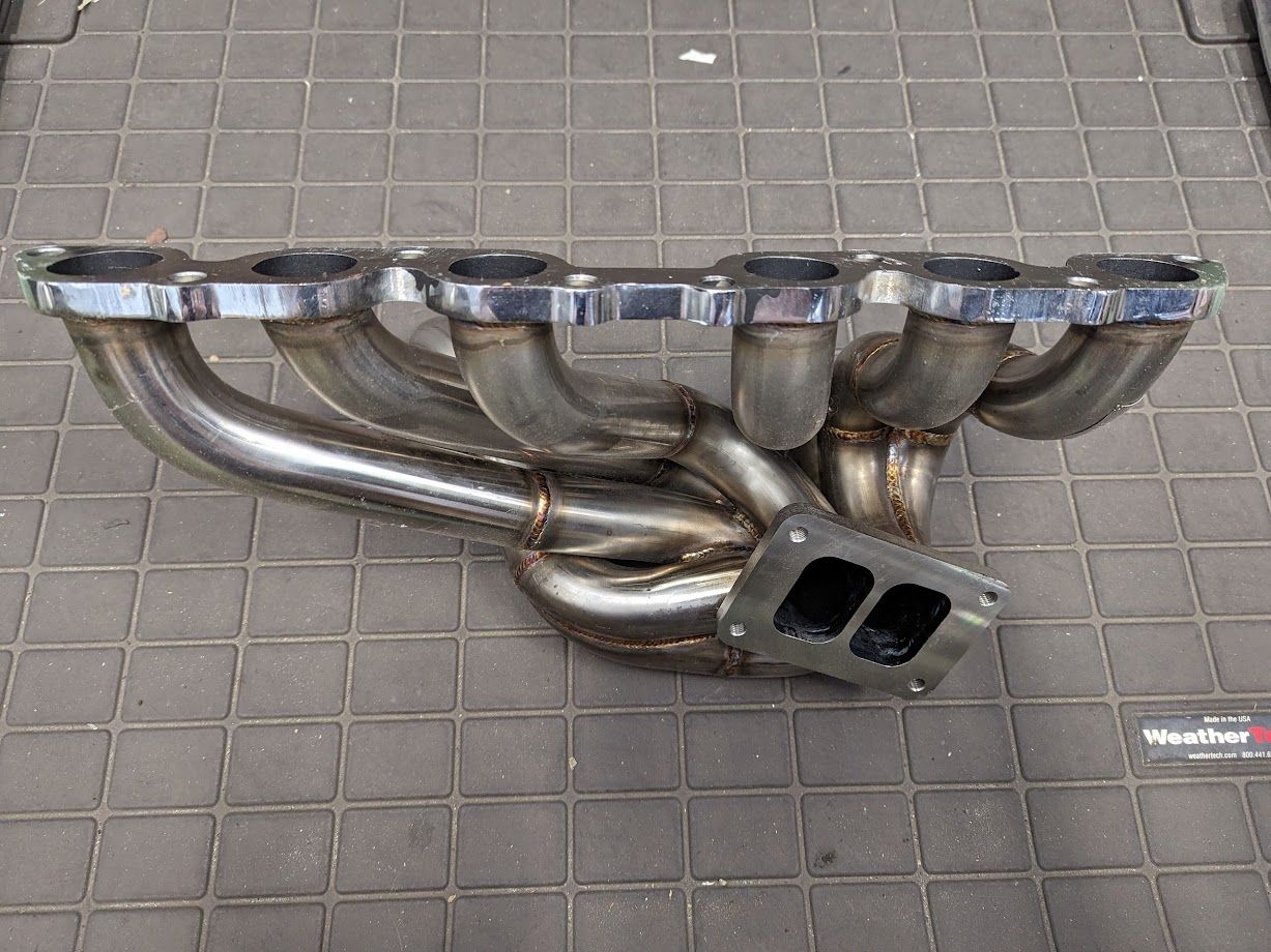 Turbo Manifolds & Down Pipes 2JZGE T6 Divided Mid Frame Turbo Manifold