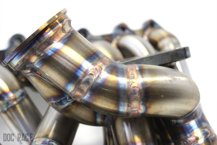 Rev9 HP Equal Length Top Mount T4 Turbo Manifold W/ 50mm V-band WG For 2JZGTE Supra