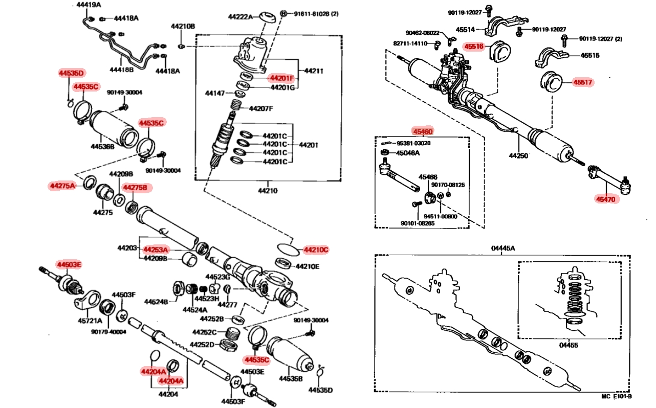 Brakes & Suspension MkIII Supra OEM Toyota Mk3 Supra Steering Rack