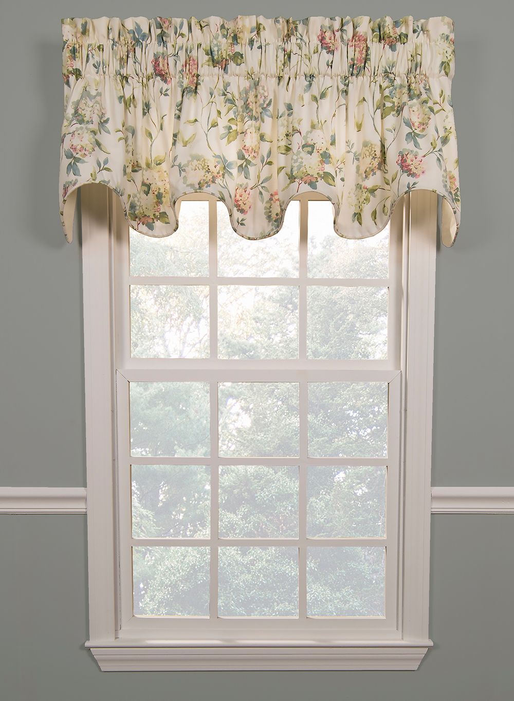 Swags Galore Abigail Lined Scalloped Valance Lilac Shaped Valances