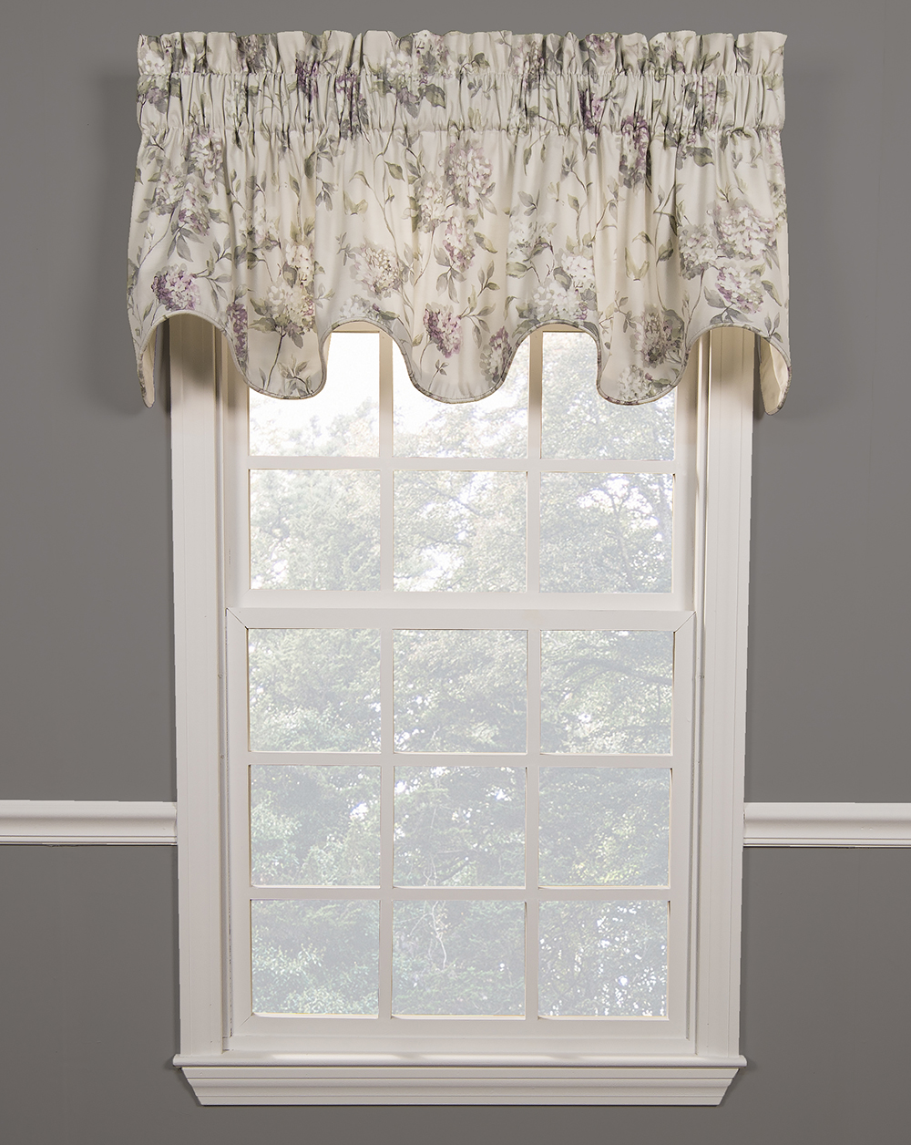 Swags Galore Abigail Lined Scalloped Valance Lilac Shaped Valances