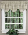 Barlett Plaid Scalloped Valance - Natural