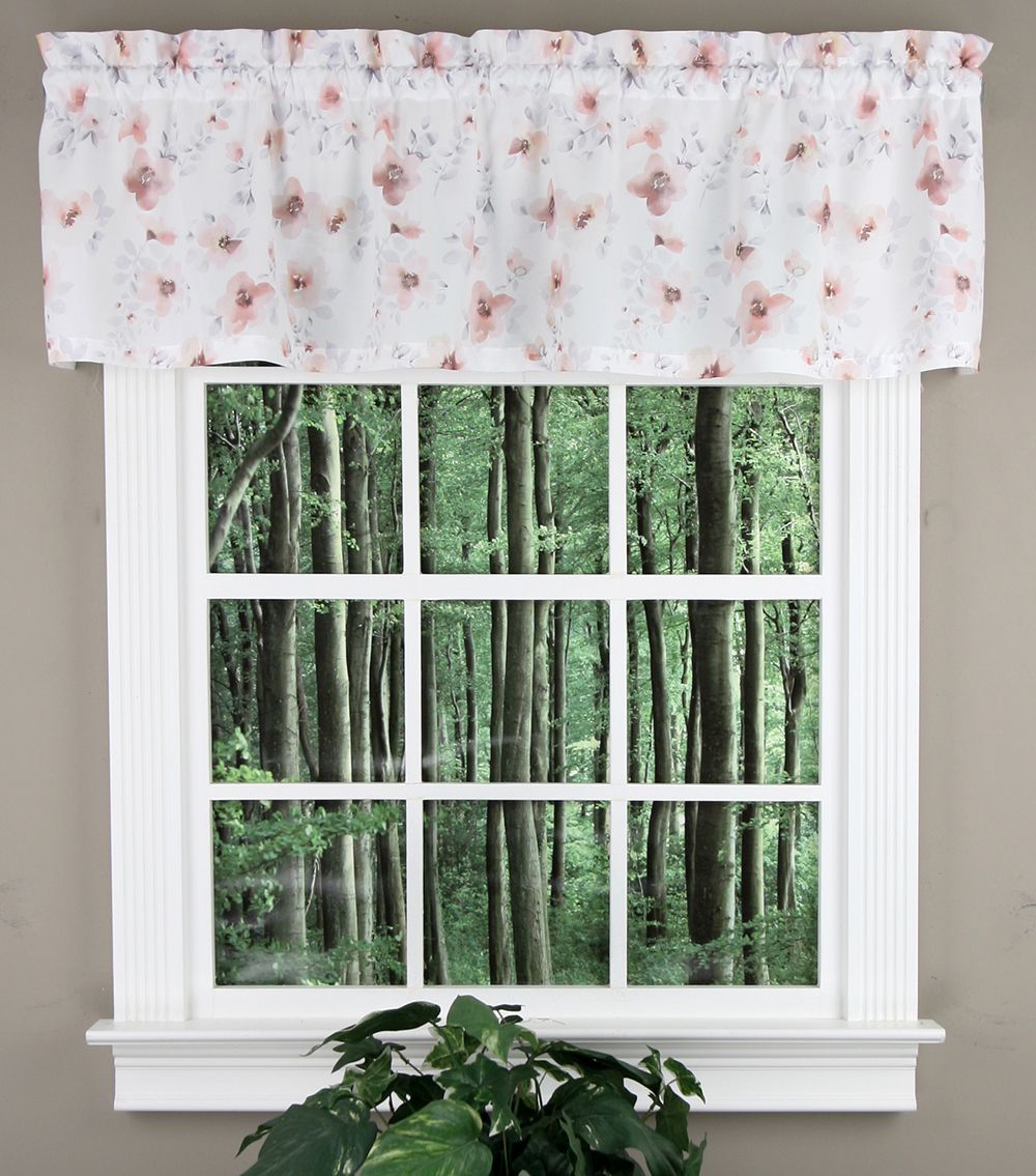 Saturday Knight LTD Blushing Blooms Valance Blush Country Valances