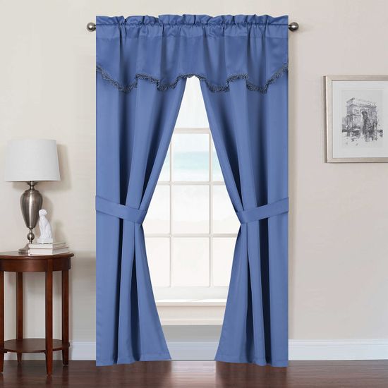 Burlington Room Darkening Curtain Blue United Curtain