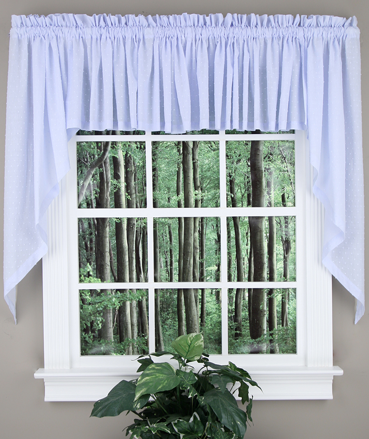 Dorothy Swag Pair Blue United Curtains Jabot & Swag Kitchen Curtains