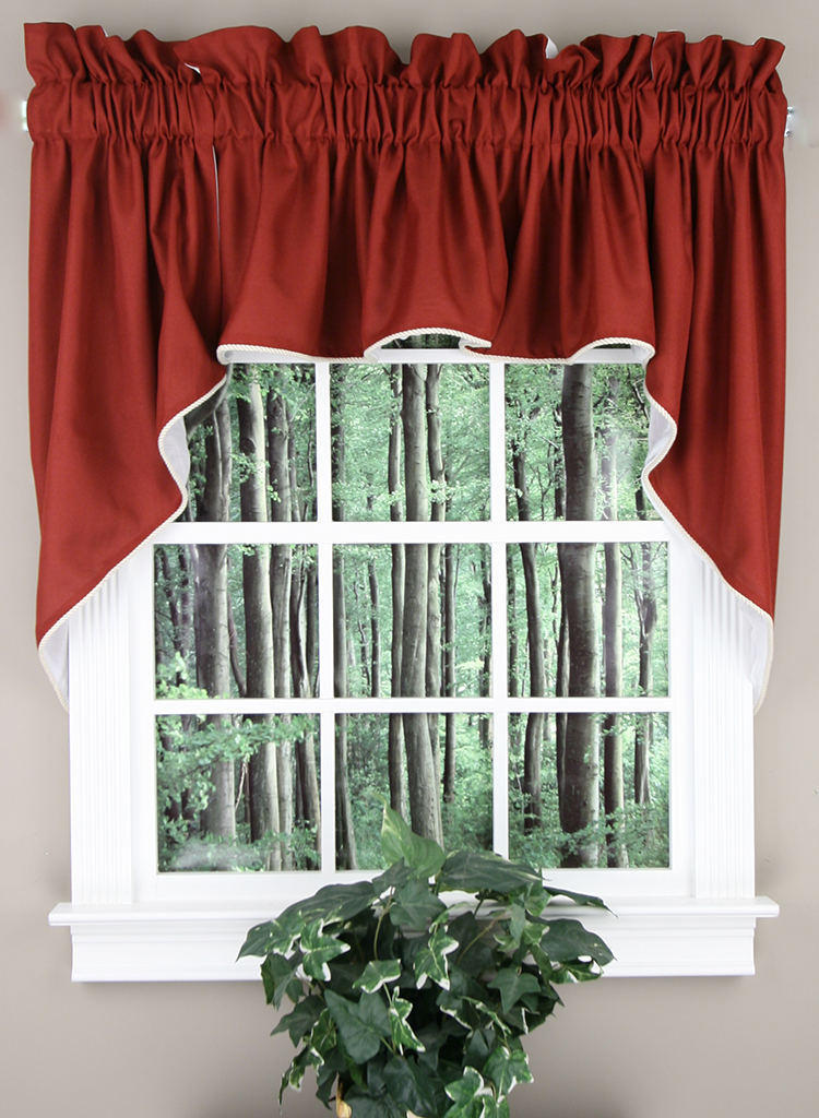 Emmett 36"L Lined Swag Set Sand Stylemaster Lined Valances