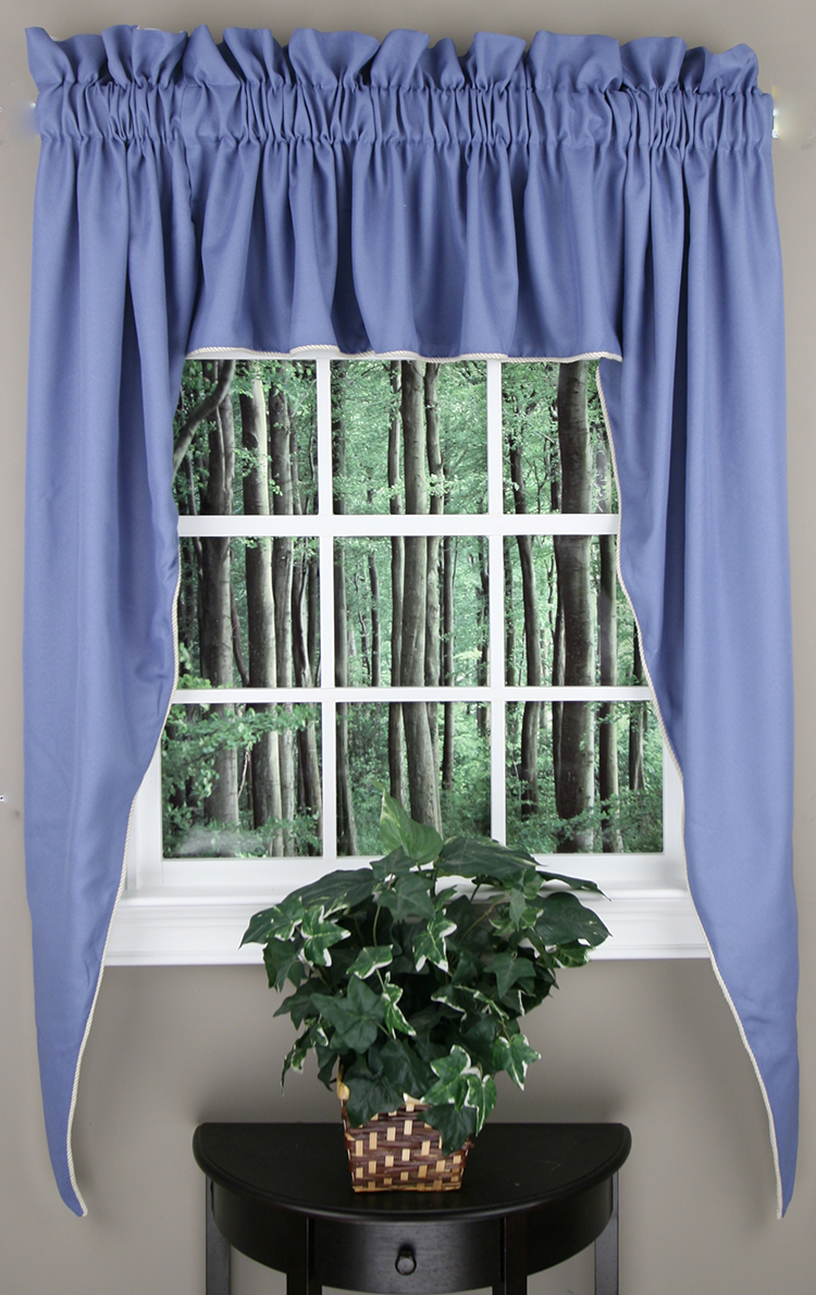 Stylemaster Emmett 3PC Swag Set Colonial Lined Valances