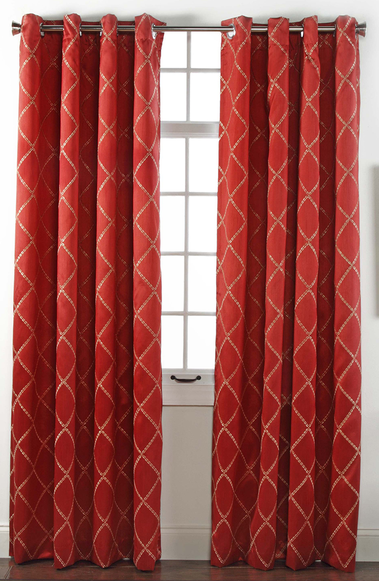 Envision Grommet Curtains Chrome Stylemaster Contemporary & Modern Curtains