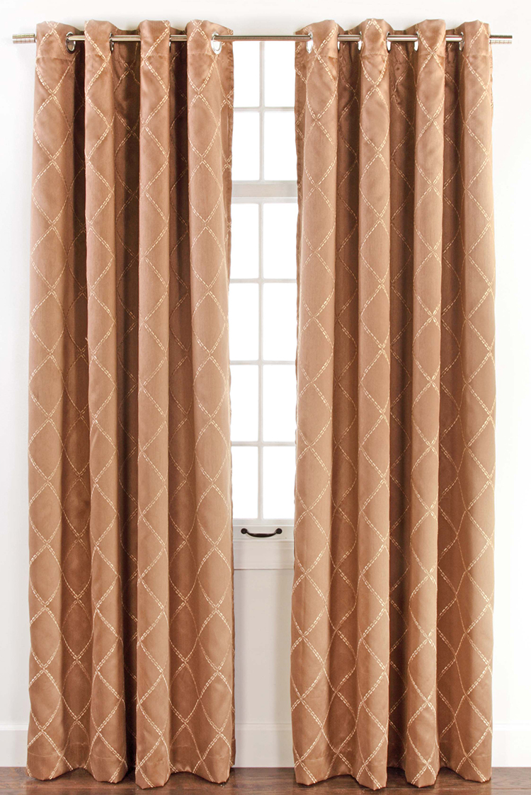 Envision Grommet Curtains Chrome Stylemaster Contemporary & Modern Curtains
