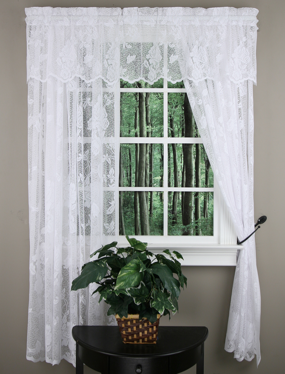 White Lace Curtains Lacey Swags Galore Country Curtains