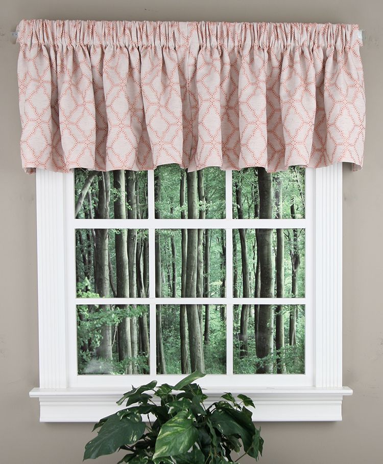 Waverly Lined Lollie Tailored Valance Blue Swags Galore 10