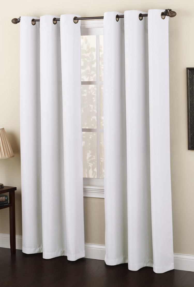 Montego Grommet Curtains White Lichtenberg Contemporary & Modern