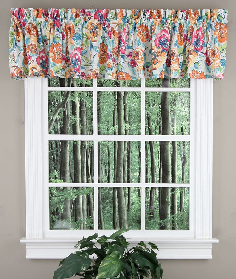 Nicole Floral Valance Multi Curtain Store Kitchen Valances