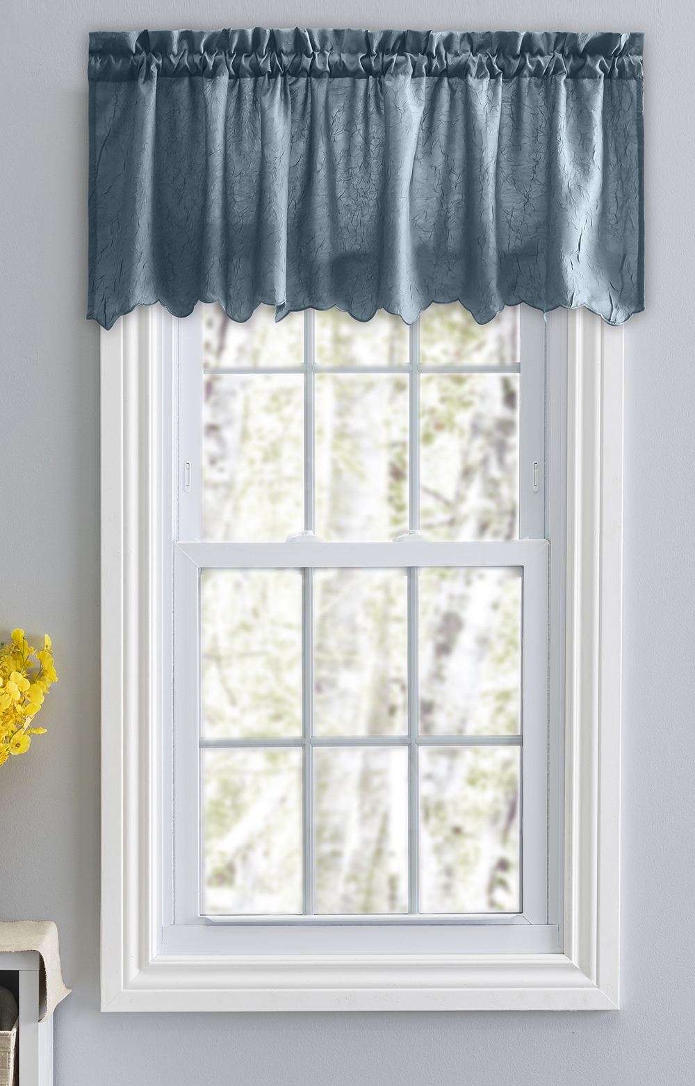 Swags Galore Portland Valance White Kitchen Valances