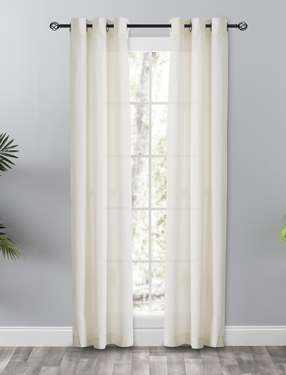 Serenity Curtain Grommet Sheers White Swags Galore Contemporary